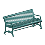 CAD Drawings Petersen Manufacturing Company, Inc. LeMars Series Steel Benches